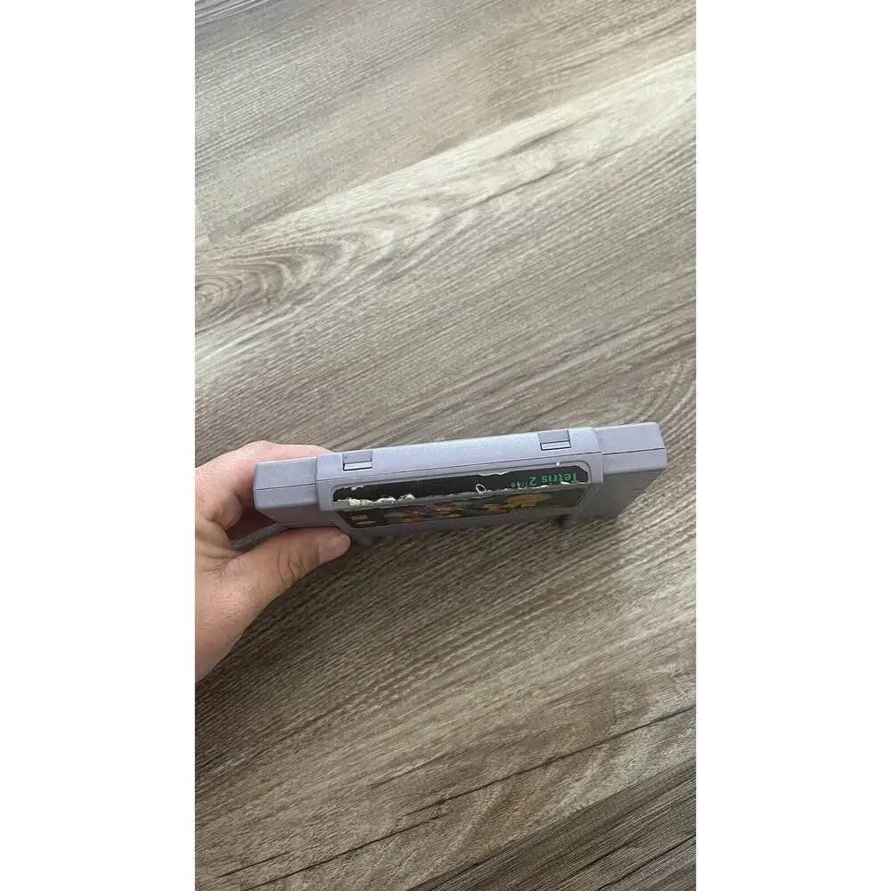 Tetris 2 SNES Cartridge Only Tested & Cleaned Sticker Damage 1994